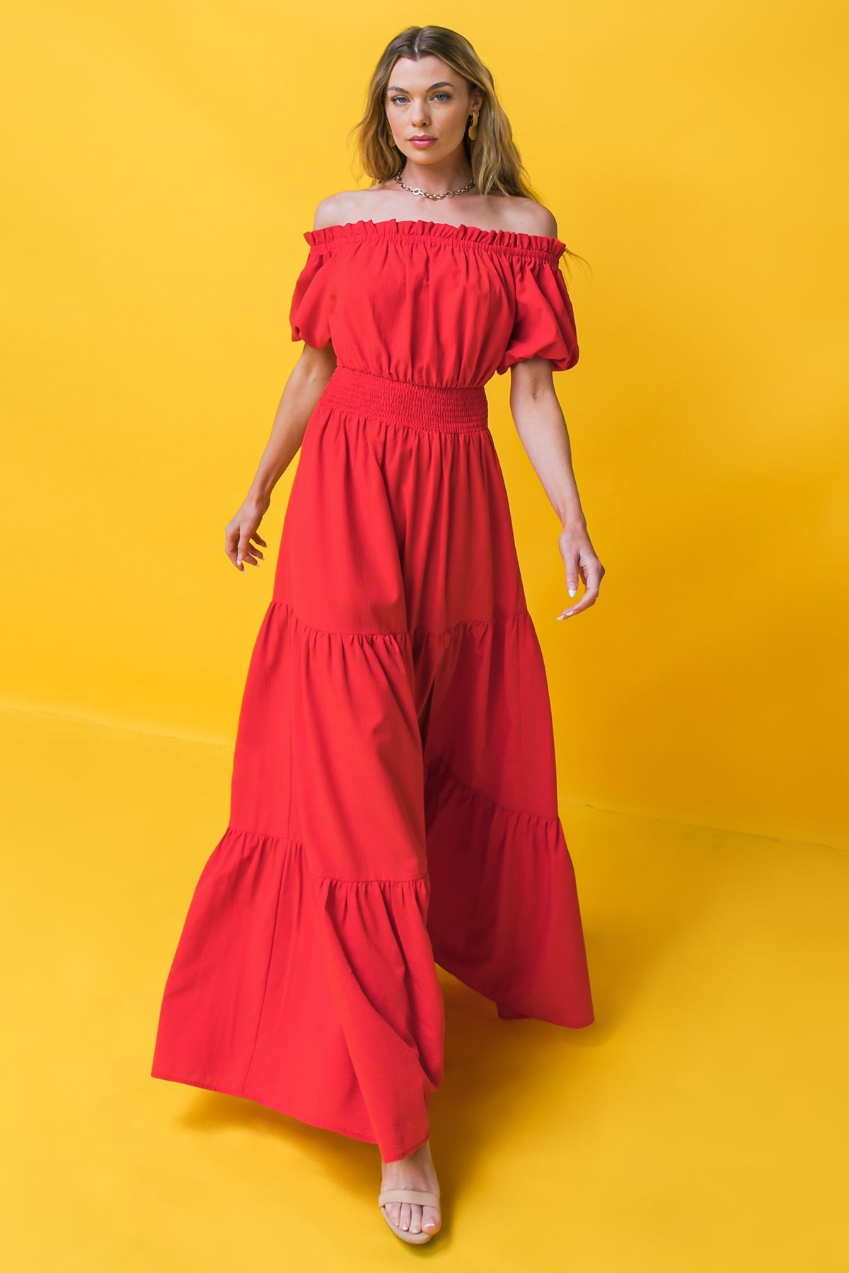 OUT IN THE COUNTRY WOVEN MAXI DRESS Flying Tomato